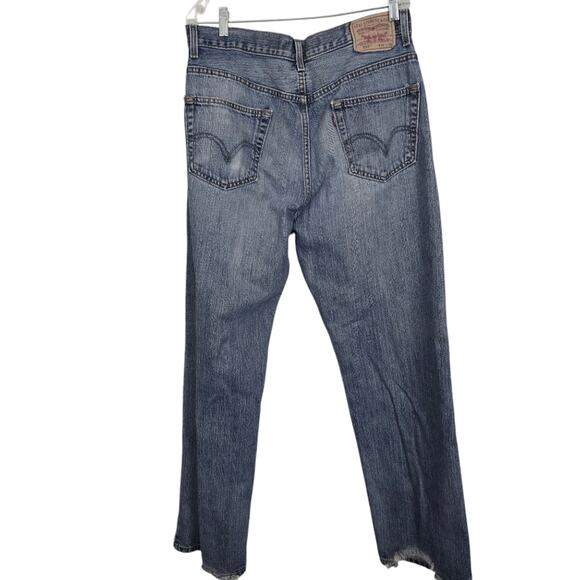 Levi's  559  Relaxed Straight Leg Loose Cotton Denim Men's Blue Jeans Vtg 36x34 - Picture 3 of 14